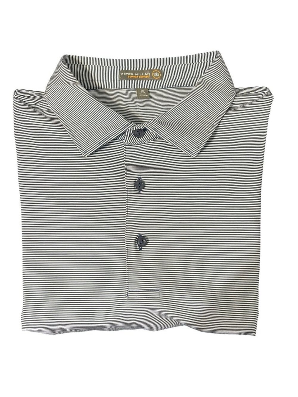 Peter Millar Summer Comfort Striped Performance Polo Mens XL